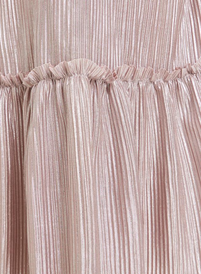 Styli Teen Girls Drop Waist Plisse Dress - Image 4